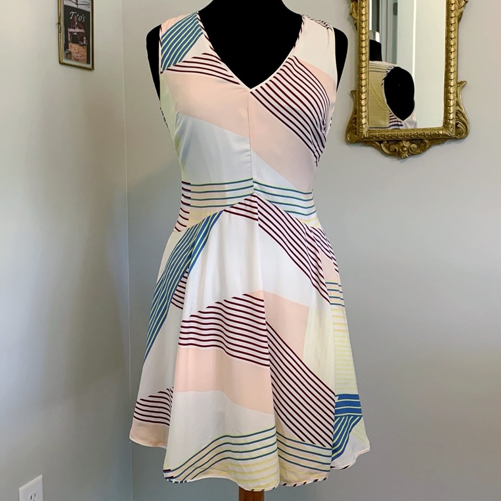 Abstract patterned dress by Harlyn